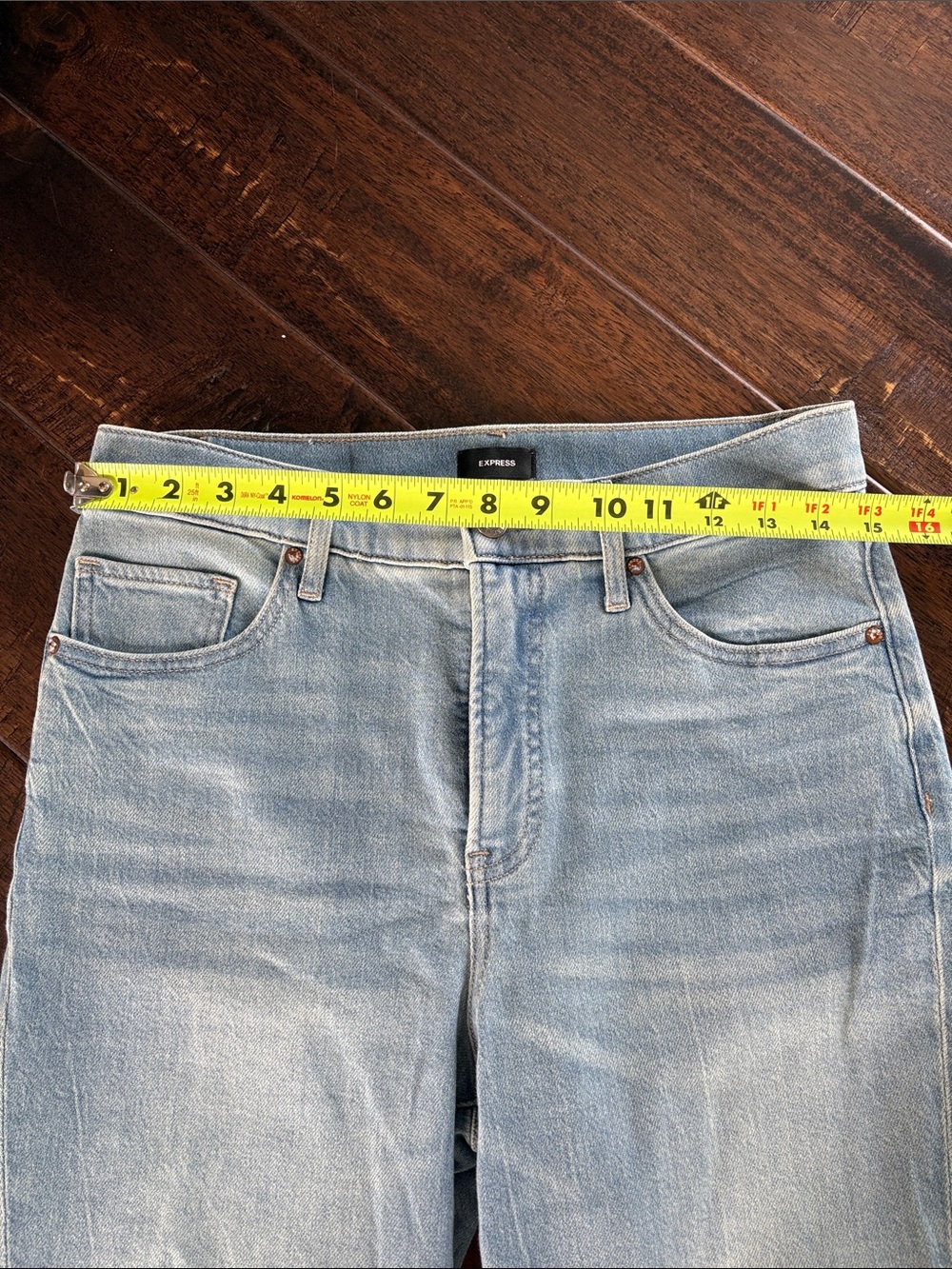 Express Light Wash Flare Jeans - Picture 3 of 7